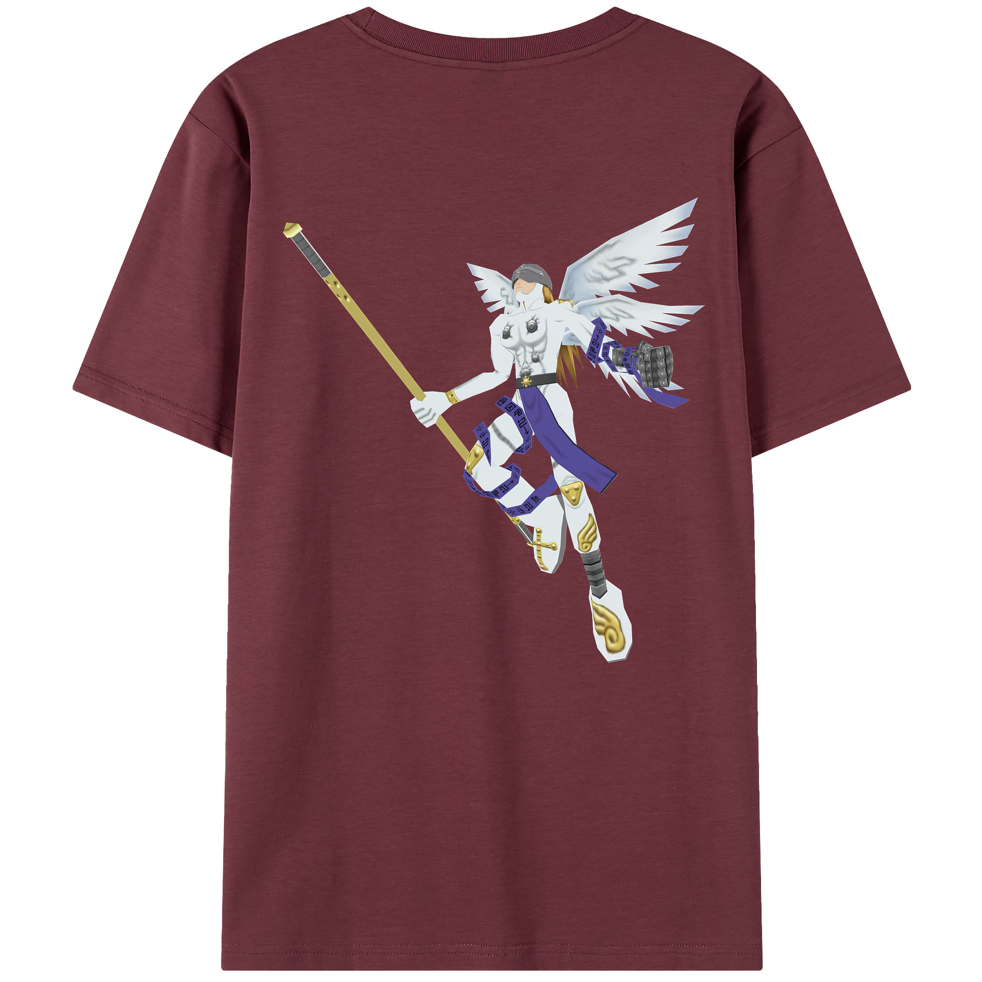 （画像用） Digimon デジタルモンスター/デジモン 綿100％半袖Tシャツ（背面プリント）